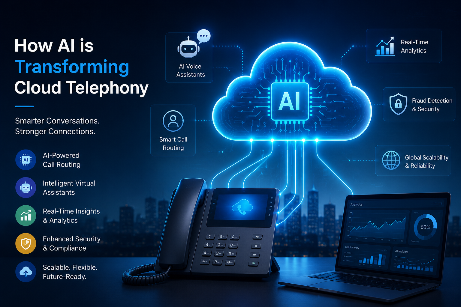 How AI is Transforming Cloud Telephony